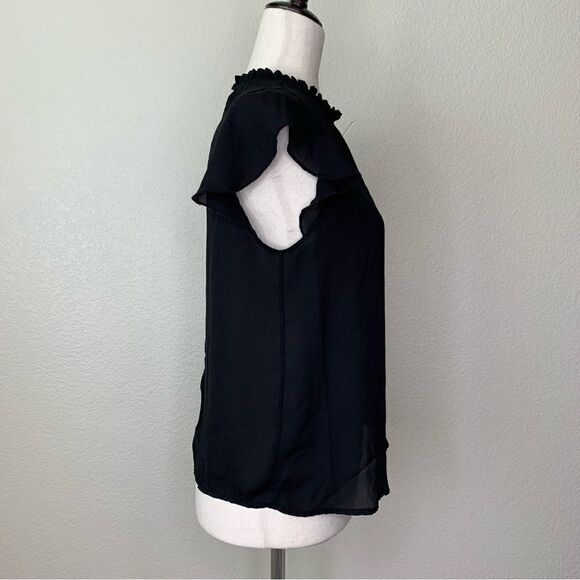 Forever 21 Black Ruffle Women’s Top - Picture 5 of 12